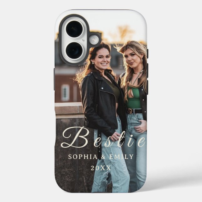 Étui pour iPhone 16 Meilleures Amies pour Toujours (Verso)