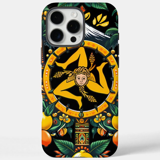 Étui pour iPhone 16 Pro Max Sicilia Trinacria (Verso)