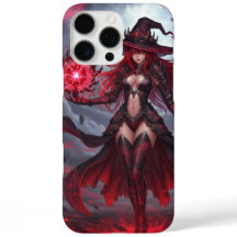 Étui pour iPhone 16 Pro Max Sorcière de la Flamme