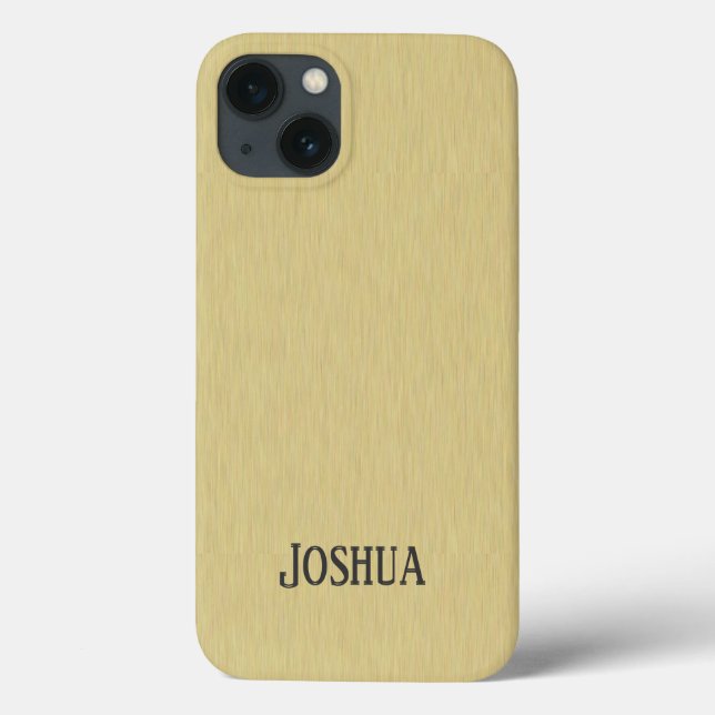 Étui pour iPhone 4 au design or brossé doux (Verso)