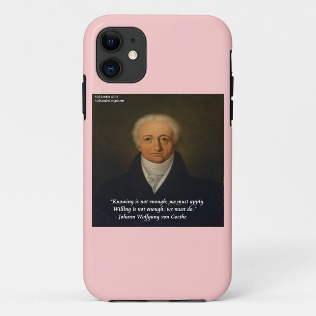 Étui pour iPhone 5/5S Citation von Goethe Volonté (Dos)