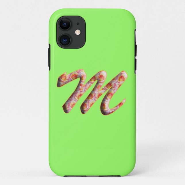 Étui pour Iphone 5 à motif M monogramme dans les r (Dos)