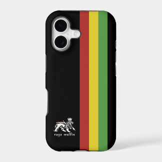 Étui pour iPhone 5 à rayures Rasta noir