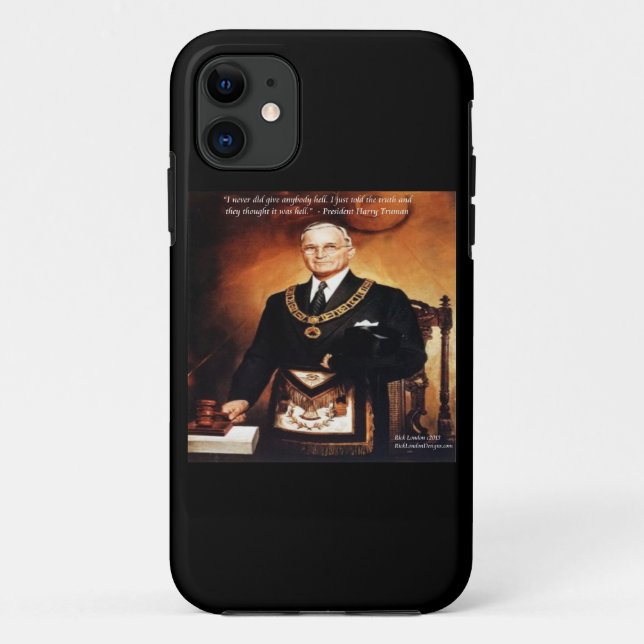 Étui pour iPhone 5 avec citation de Harry Truman & (Dos)