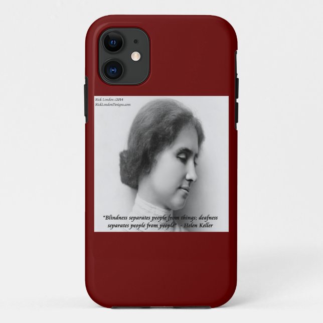 Étui pour iPhone 5 avec citation de Helen Keller & (Dos)