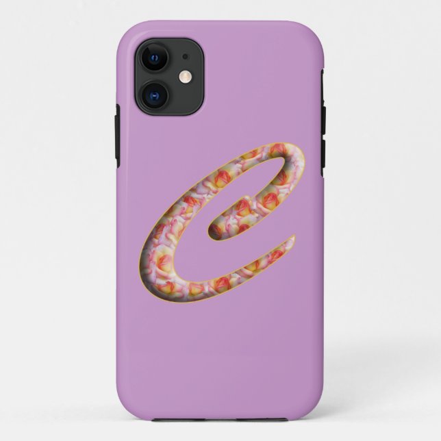 Étui pour Iphone 5 avec monogramme C à motif de ro (Dos)