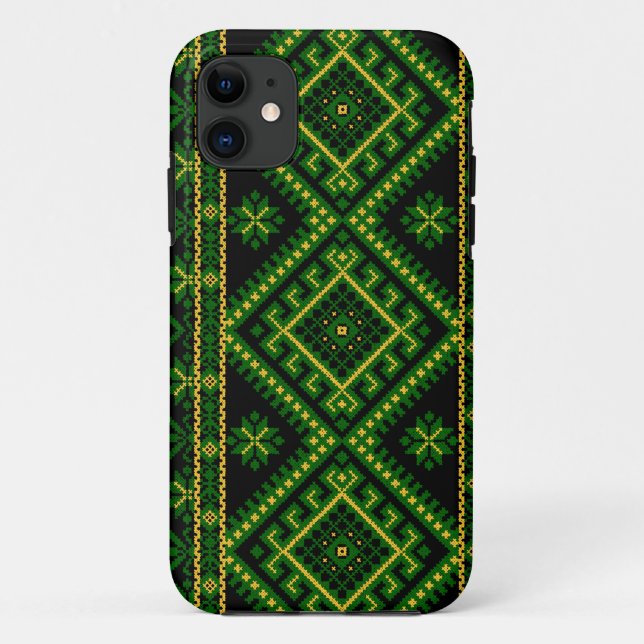 Étui pour iPhone 5 Broderie de croix ukrainienne (Dos)