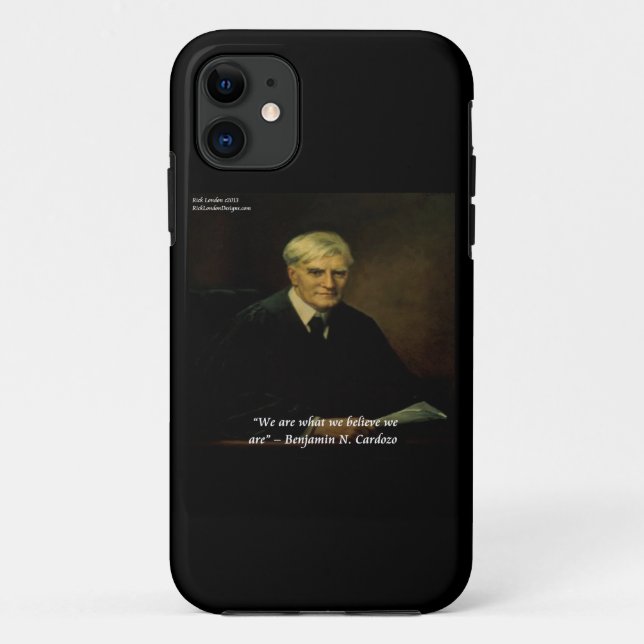 Étui pour iPhone 5 Citation Benjamin Cardozo Qui V (Dos)