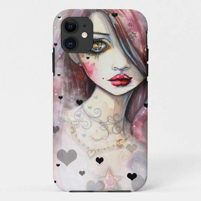 Étui pour iPhone 5 Fille de fantasy gothique avec  (Dos)