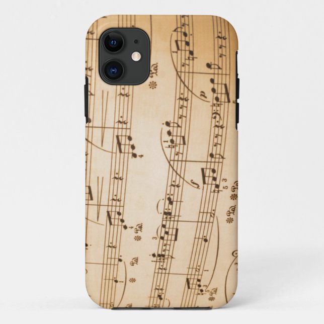 Étui pour iPhone 5 Notes de musique (Dos)