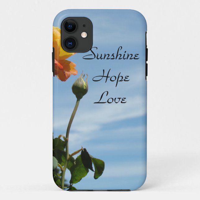 Étui pour iPhone 5 Sunshine Hope Love Ciel bleu ro (Dos)