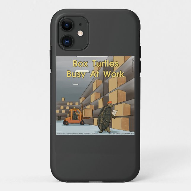 Étui pour iPhone 5 Tortues Drôles Box (Dos)