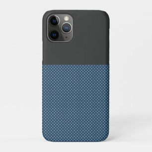 Étui pour iPhone 7 à points gris et bleus chic, Ba