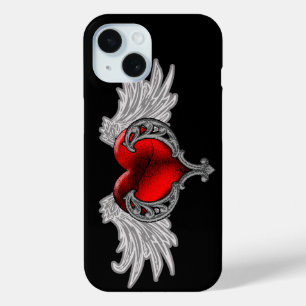Étui pour iPhone 7 Goth Heart avec ailes d'ange