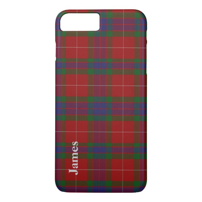 Étui pour iPhone 7 Plus à carreaux tartan Clan Fra (Dos)