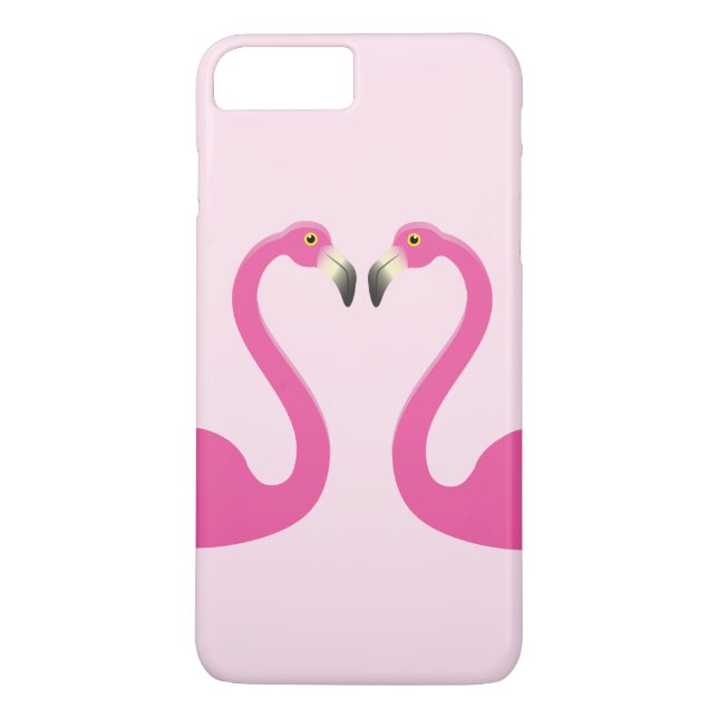 Étui pour iPhone 7 Plus Flamingos qui s'embrassent (Dos)