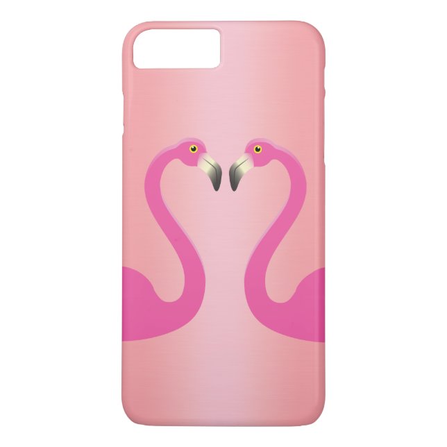 Étui pour iPhone 7 Plus Flamingos qui s'embrassent (Dos)