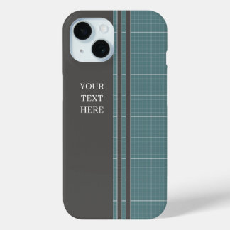 Étui pour iPhone à grille de plan moderne IPC01