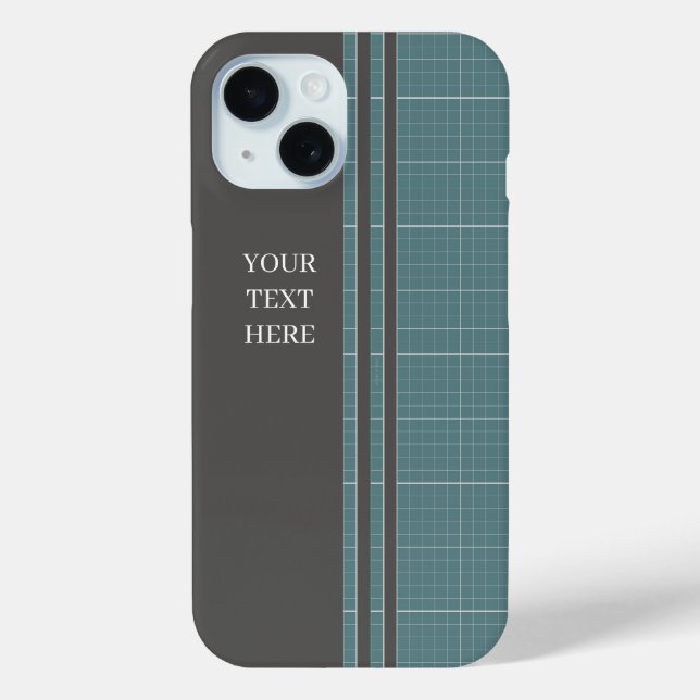 Étui pour iPhone à grille de plan moderne IPC01 (Verso)