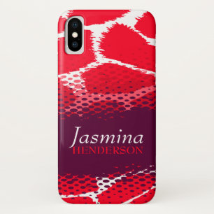 Étui pour iPhone à motif animal graphique violet r