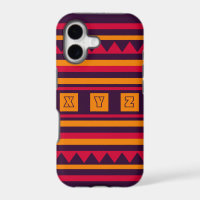Étui pour iPhone à motif de courtepointe à monogra