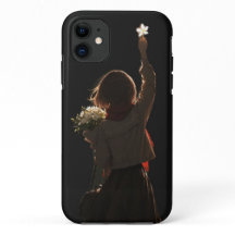 Étui pour iPhone à regard plein d'espoir