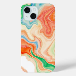 Étui pour iPhone avec art de ligne géométrique