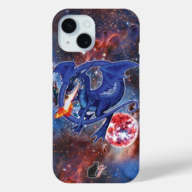 Étui pour iPhone Azurite Cosmic Dragon Case-Mate (Verso)