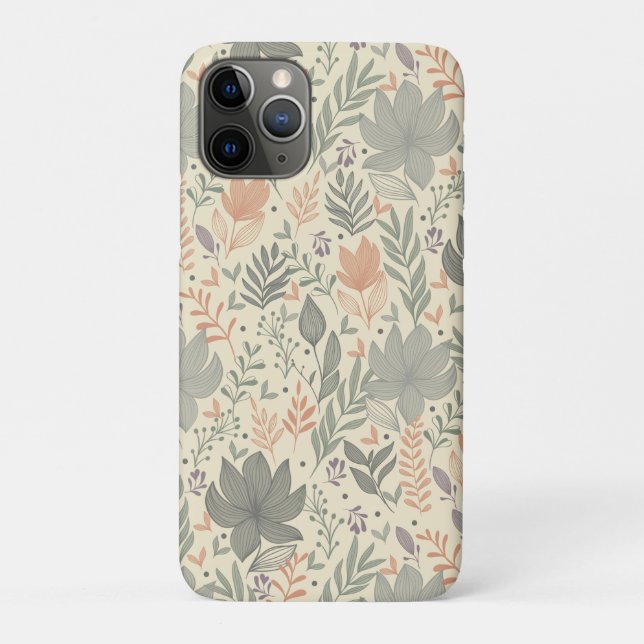 Étui pour iPhone Case-Mate à fleurs dessinées à la (Dos)
