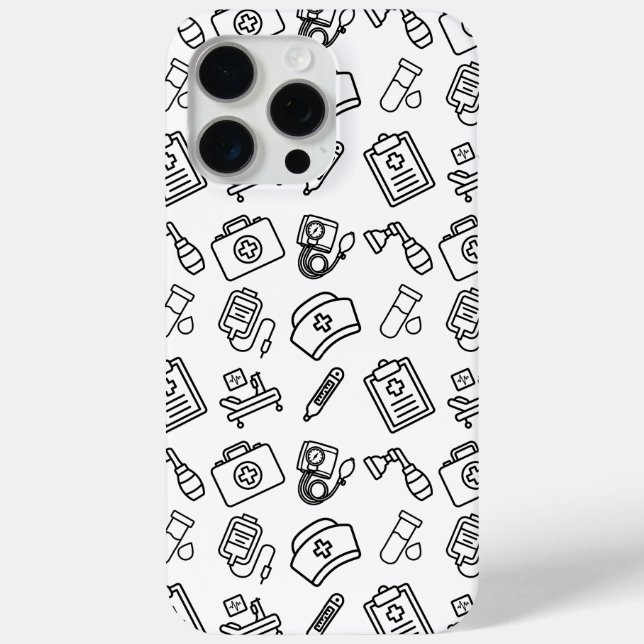 Étui pour iPhone Case-Mate avec motif d'icônes de  (Verso)