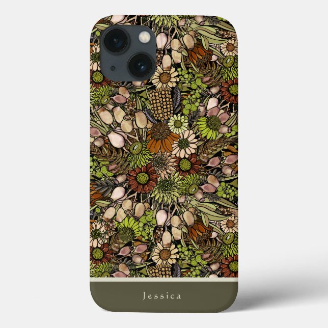Étui pour iPhone Case-Mate Jardin de fleurs sauvag (Verso)