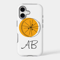 Étui pour iPhone Citrus Orange Monogram
