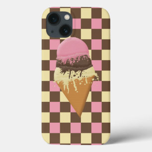 Étui pour iPhone cône de glace napolitaine