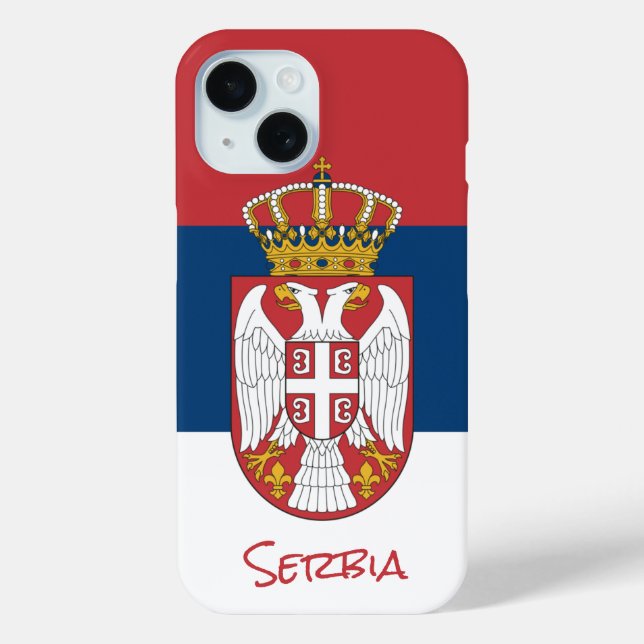 Étui pour iPhone de mode / sport de Serbie avec dr (Verso)