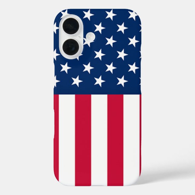 Étui pour iPhone Drapeau Américain Patriotique (Verso)