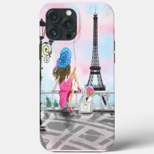 Étui pour iPhone Femme à Paris Tour Eiffel