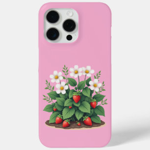 Étui pour iPhone/iPad à motif de fraisier moderne