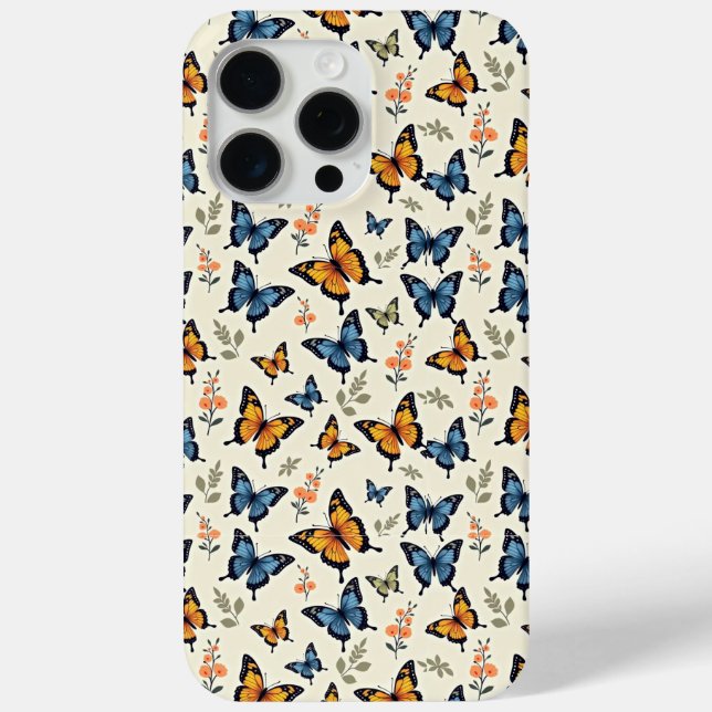 Étui pour iPhone/iPad à motif de papillon à queue  (Verso)