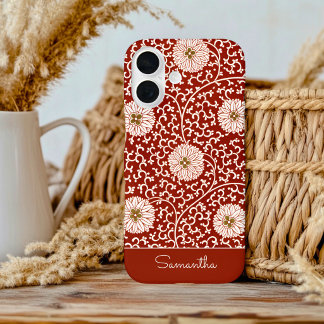 Étui pour iPhone / iPad à motif floral vintage