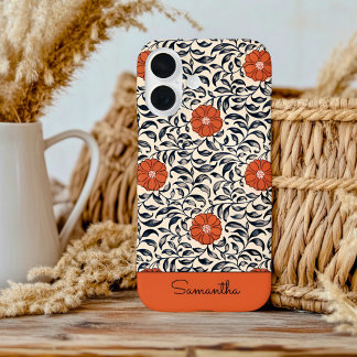 Étui pour iPhone / iPad à motif floral vintage