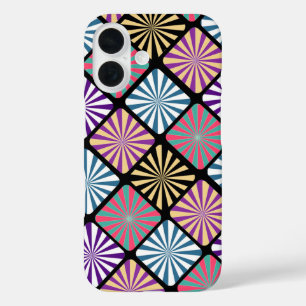 Étui pour iPhone / iPad à motif géométrique coloré