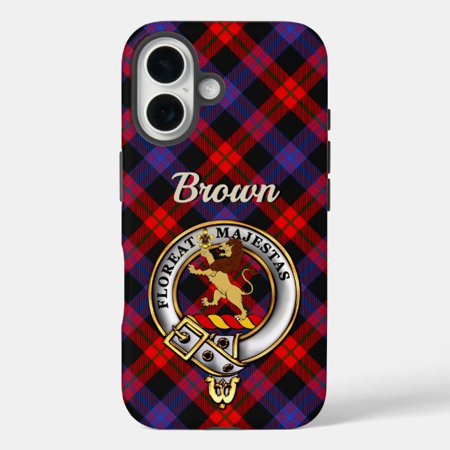 Étui pour iPhone / iPad au badge et tartan du clan (Verso)