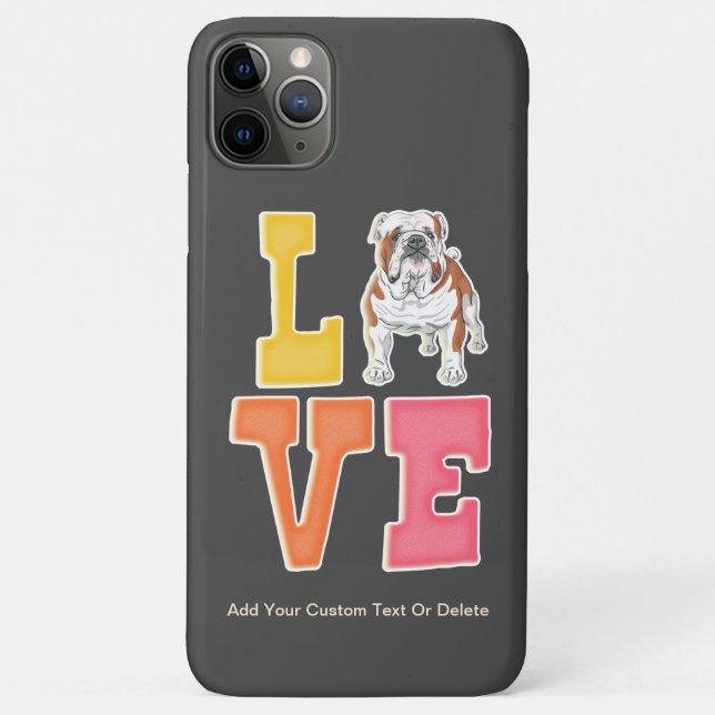 Étui pour iPhone / iPad Bouledogue anglais Papa Ch (Dos)