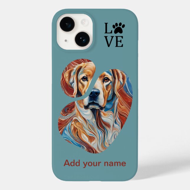 Étui pour iPhone / iPad d'art canin unique (Verso)