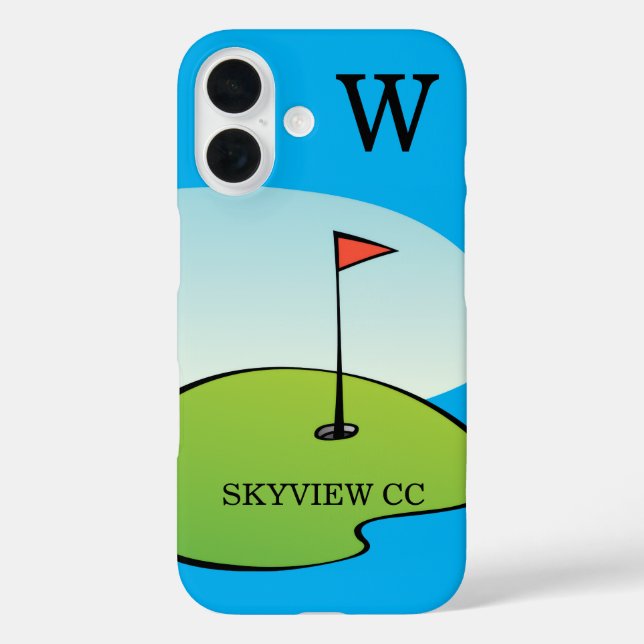 Étui pour iPhone / iPad pour amateur de golf perso (Verso)
