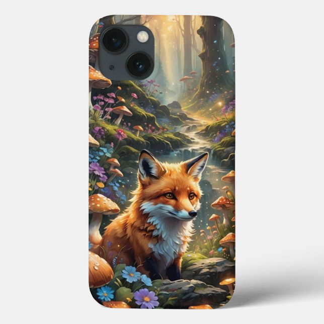 Étui pour iPhone/iPad Renard de la Forêt Fantaisis (Verso)