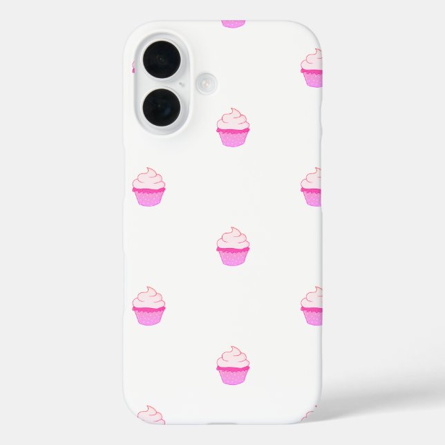Étui pour iPhone mignon avec cupcake rose  (Verso)