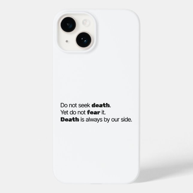 Étui pour iPhone Ne Cherchez Pas La Mort (Verso)