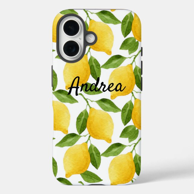 Étui pour iPhone personnalisé avec citrons  (Verso)