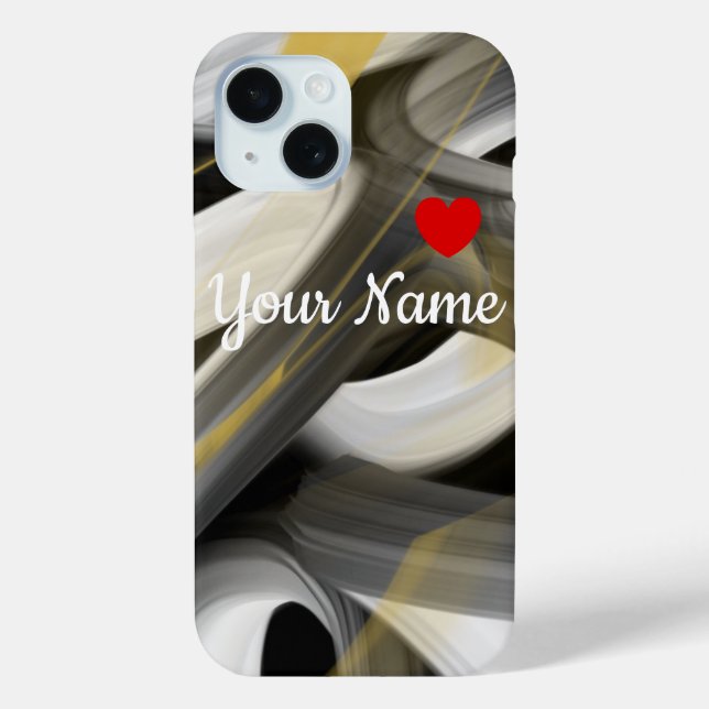 Étui pour iPhone personnalisé Tendance Abstrait No (Verso)